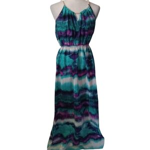 ONE Clothing tie dye halter maxi dress. Medium